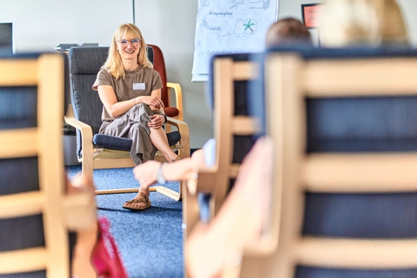 Vortrag vor einer Gruppe Vortrag vor einer Gruppe